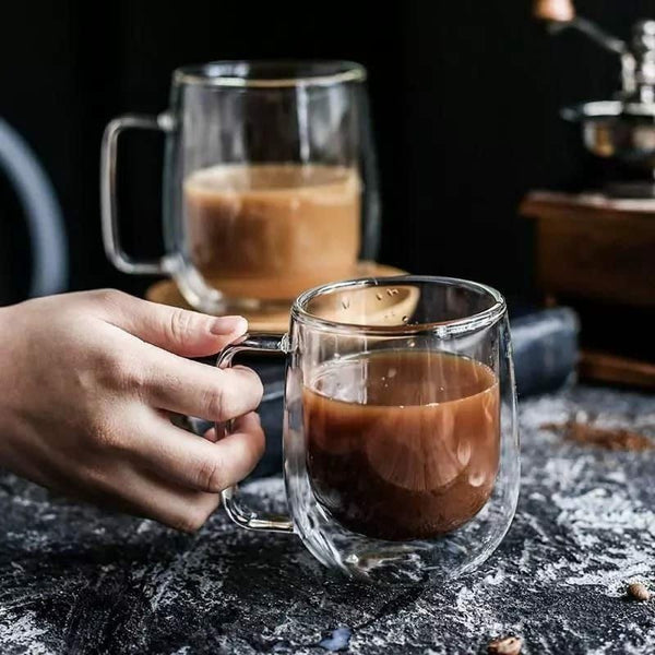 350ml Borosilicate Double Walled Glass Mug — WIMU Kitchen Nairobi — Kenya · WIMU Kitchen Nairobi