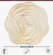 6 Piece Rose Flower PVC Table Mats, Heat Resistant — view 3 — Kenya · WIMU Kitchen