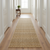 Timeless Woven Tribal Stripe Boho Corridor Runner Rug, Bound Edges, 3m or 4m — WIMU Kitchen Nairobi