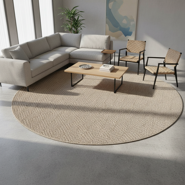 Oriental Weavers Oria Round Herringbone Flat Weave Rug, 160cm or 200cm — WIMU Kitchen Nairobi — Kenya · WIMU Kitchen Nairobi