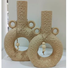 Donut Ceramic Vase With Bead Garland – Boho Shelf Statement Piece — WIMU Kitchen Nairobi — Kenya · WIMU Kitchen