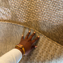 Oria Round Abstract Patchwork Rug 160cm / 200cm — view 4 — Kenya · WIMU Kitchen
