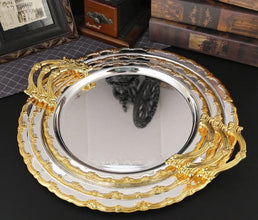 3-Piece Round Gold Plated Serving Tray Set — WIMU Kitchen Nairobi — Kenya · WIMU Kitchen