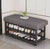 Entryway Shoe Rack with Padded Seat - 2-Tier Metal Frame Bench with Storage — WIMU Kitchen Nairobi