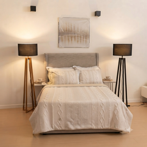 Wooden Floor Lamp – 40 × 150 cm — WIMU Kitchen Nairobi — Kenya · WIMU Kitchen Nairobi