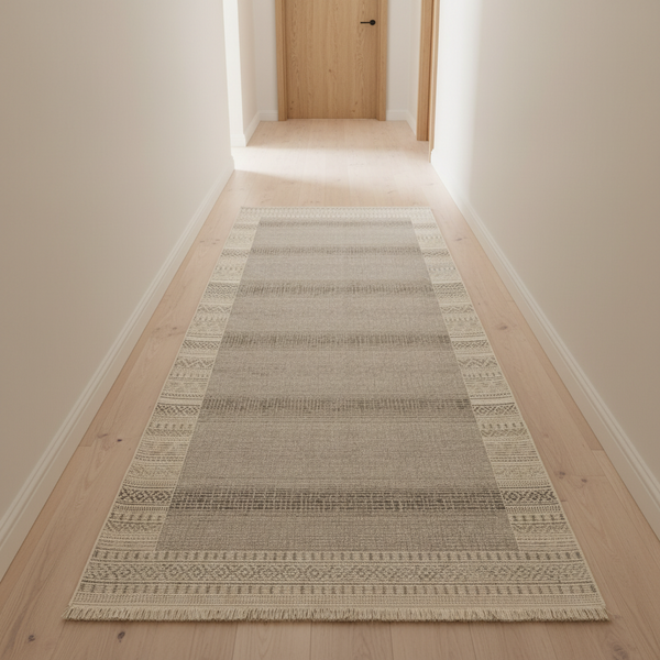 Oriental Weavers Grey Centre Framed Border Corridor Runner Rug, 3m or 4m — WIMU Kitchen Nairobi — Kenya · WIMU Kitchen Nairobi