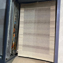 Grey Centre Framed Border Runner Rug, 3m or 4m — view 4 — Kenya · WIMU Kitchen
