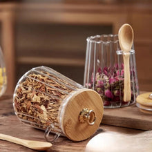Glass Storage Jar with Bamboo Lid & Spoon — WIMU Kitchen Nairobi — Kenya · WIMU Kitchen