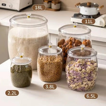 5 Piece Acrylic Storage Canister Set with Crystal Knob Lids - 2.2L to 18L Airtight Jars — WIMU Kitchen Nairobi — Kenya · WIMU Kitchen