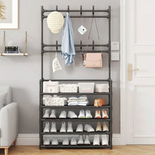4-Layer Detachable Metal Shoe Rack with 8 Double Hooks for Entryway & Hallway Storage — WIMU Kitchen Nairobi — Kenya · WIMU Kitchen