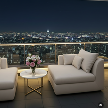 Minimalist Dining Table with Gold Stands — view 2 — Kenya · WIMU Kitchen