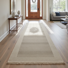 Kemet Double Border Waffle Runner Rug, 3m or 4m — view 2 — Kenya · WIMU Kitchen