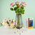 Creative Glass Vase with Gold Metal Stand - Lift-Out Glass Vessel on a Frame — WIMU Kitchen Nairobi
