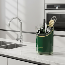 Green Acrylic Cutlery Organiser - Nairobi, Kenya — view 2 — Kenya · WIMU Kitchen