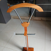 Wooden Valet Stand with Chrome Pants Bar & Curved Hanger Top — WIMU Kitchen Nairobi — Kenya · WIMU Kitchen