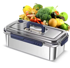 Steel Food Storage Container with Date Indicator — view 2 — Kenya · WIMU Kitchen