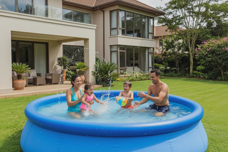 Inflatable Family Swimming Pool 8ft x 30in, 2419L — view 3 — Kenya · WIMU Kitchen
