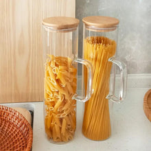 High Borosilicate Glass Storage Jar with Bamboo Lid & Handle — WIMU Kitchen Nairobi — Kenya · WIMU Kitchen