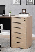 6-Drawer Lockable Mobile Pedestal in Light Oak Woodgrain Finish — WIMU Kitchen Nairobi — Kenya · WIMU Kitchen