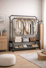 Heavy-Duty Double Rail Clothes Rack with Wheels & Shoe Shelf — WIMU Kitchen Nairobi — Kenya · WIMU Kitchen