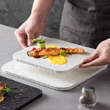 Rock Matte Square Dinner Plate – Stone-Texture Ceramic Plate (Small/Large, White/Black) — WIMU Kitchen Nairobi — Kenya · WIMU Kitchen