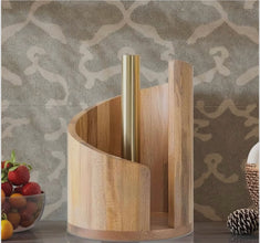 Minimalist Wooden Countertop Kitchen Tissue Holder - Paper Towel Stand — WIMU Kitchen Nairobi — Kenya · WIMU Kitchen