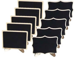 Mini Rectangular Chalkboards 10pcs with Chalk Pen (view 3) — Kenya · WIMU Kitchen