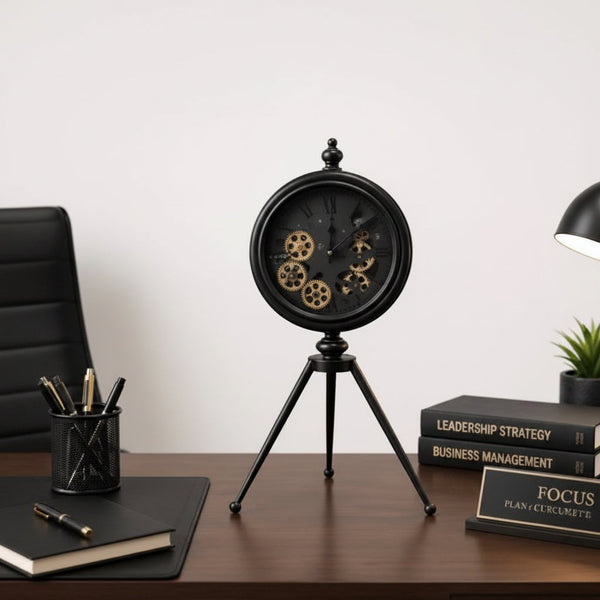 Tripod Vintage Moving Gear Desk Clock — WIMU Kitchen Nairobi — Kenya · WIMU Kitchen Nairobi