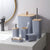 6 Piece Bathroom Accessories Set with Wooden Top, Black White or Grey — WIMU Kitchen Nairobi