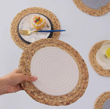 6 Piece Eco-Friendly Cotton Rope Woven Straw Mat Set - Natural Textured Table Mats — WIMU Kitchen Nairobi — Kenya · WIMU Kitchen