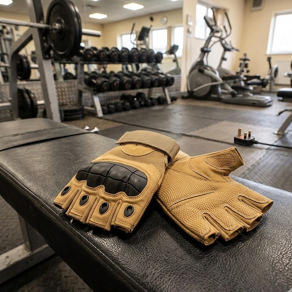 Padded Workout Gloves for Gym, Cycling & Hiking - Breathable, Grippy Palm Protection in Brown or Black — WIMU Kitchen Nairobi — Kenya · WIMU Kitchen Nairobi