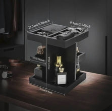 3 Tier Rotating Wooden Makeup & Perfume Organiser — view 2 — Kenya · WIMU Kitchen