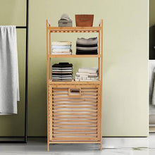 2-in-1 Bamboo Laundry Hamper with Storage Shelf & Removable Fabric Liner — WIMU Kitchen Nairobi — Kenya · WIMU Kitchen