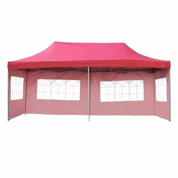 3 x 6m Heavy-Duty Outdoor Event Tent with Sidewalls and Windows, Red — WIMU Kitchen Nairobi — Kenya · WIMU Kitchen Nairobi