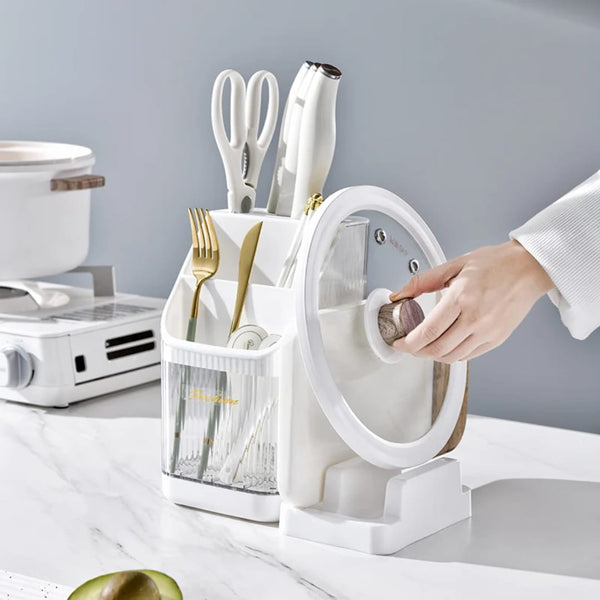 Acrylic Cutlery Organiser with Multiple Compartments, White Black or Grey — WIMU Kitchen Nairobi — Kenya · WIMU Kitchen Nairobi