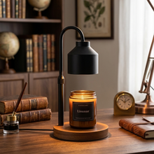 Electric Candle Warmer with Wooden Base – in use — Kenya · WIMU Kitchen