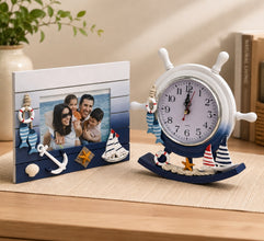Wooden Photo Frame + Swing Clock Ornament (2-in-1) — Kenya · WIMU Kitchen