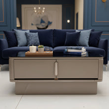 FCT 1280 Coffee Table with Dark Tempered Glass Top and Storage Cabinets — WIMU Kitchen Nairobi — Kenya · WIMU Kitchen