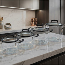 Borosilicate Glass Cooking Pots with Lids 2.5L-5.5L — view 2 — Kenya · WIMU Kitchen