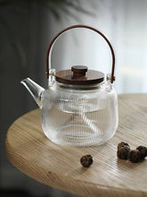 Borosilicate Glass Infuser Teapot with Wooden Lid, 1000ml Heat-Resistant Tea Kettle — WIMU Kitchen Nairobi — Kenya · WIMU Kitchen