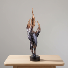 Black Copper Twisted Feather Sculpture – Glossy Resin Decor Ornament for Home & Office — WIMU Kitchen Nairobi — Kenya · WIMU Kitchen