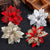 Artificial Christmas Decorating Flowers, 3 Piece Set in Silver and Red — WIMU Kitchen Nairobi