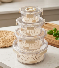4pcs Fridge/Freezer Storage Containers — Kenya · WIMU Kitchen