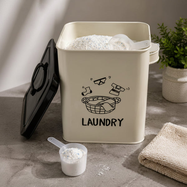 Laundry Powder Storage Tin with Scoop – 4kg Airtight Alloy Detergent Container — WIMU Kitchen Nairobi — Kenya · WIMU Kitchen Nairobi