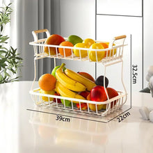 2-Tier Detachable Nordic Fruit & Vegetable Basket – Carbon Steel with Banana Holder — WIMU Kitchen Nairobi — Kenya · WIMU Kitchen