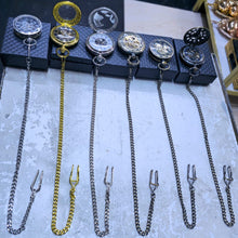 Mechanical Skeleton Stainless Steel Pocket Watch with Chain, Roman Numeral Dial — WIMU Kitchen Nairobi — Kenya · WIMU Kitchen