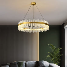 Crystal Halo Ring Chandelier — Kenya · WIMU Kitchen