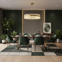Crystal Halo Ring Chandelier — Kenya · WIMU Kitchen