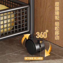 3 Layer Rotating Mesh Storage Trolley on Wheels — view 5 — Kenya · WIMU Kitchen