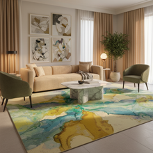 Isla Watercolour Abstract Rug 160x230 / 200x290cm — view 2 — Kenya · WIMU Kitchen